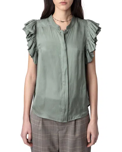 Zadig & Voltaire Tiza Satin Top