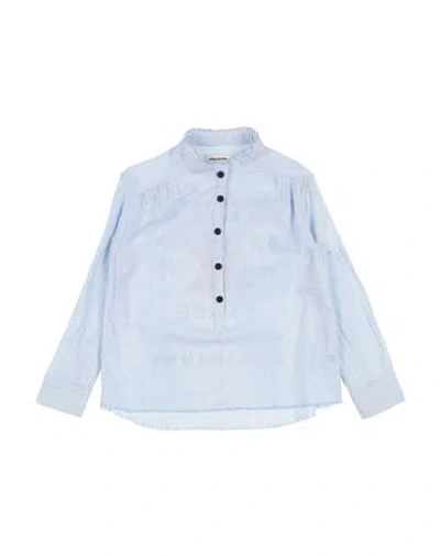 Zadig & Voltaire Babies'  Toddler Boy Shirt Sky Blue Size 6 Cotton