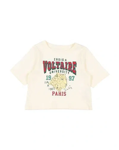 Zadig & Voltaire Babies'  Toddler Boy T-shirt Ivory Size 6 Cotton In White