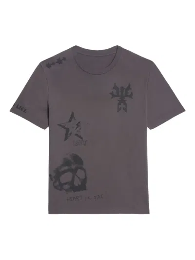 Zadig & Voltaire Tommy T-shirt In Brown