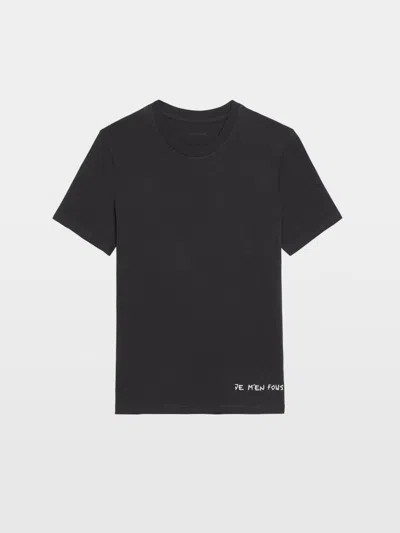 Zadig & Voltaire Tommy T-shirt In Black