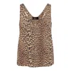 Zadig & Voltaire Tarysa Leopard Print Tank Top In Brown
