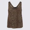 Zadig & Voltaire Tarysa Leopard Print Tank Top In Brown