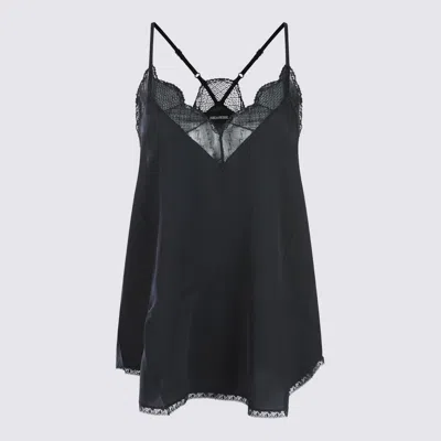 ZADIG & VOLTAIRE ZADIG&VOLTAIRE BLACK SILK TOP