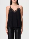 Zadig & Voltaire Christy Strass Crepe De Chine Cami In Multi