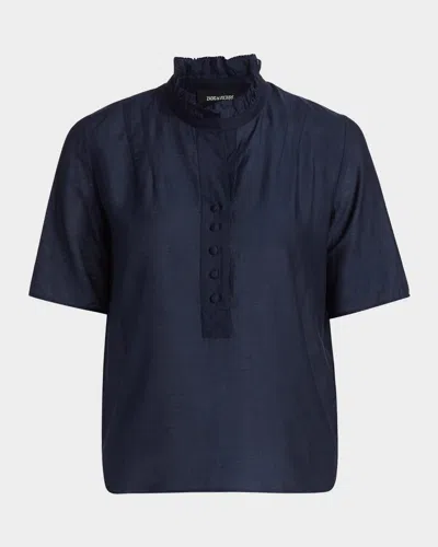 Zadig & Voltaire Topher Ruffle Blouse