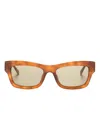 Zadig & Voltaire Tortoiseshell Square-frame Sunglasses In Brown