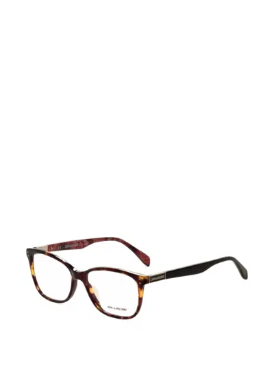 Zadig & Voltaire Tortoiseshell-effect Rectangle-frame Glasses In Brown