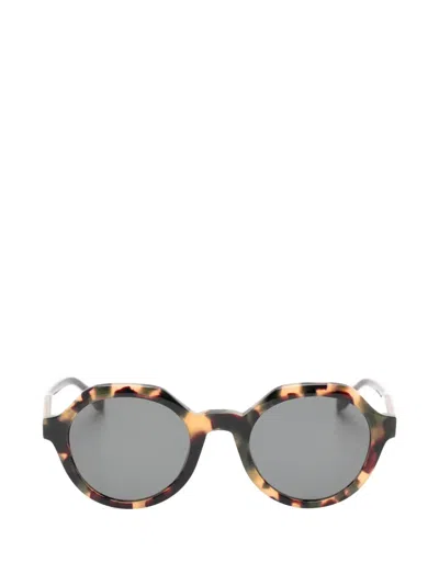 Zadig & Voltaire Tortoiseshell-effect Round-frame Sunglasses In Brown
