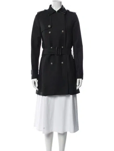 Pre-owned Zadig & Voltaire Trench Coat In Black