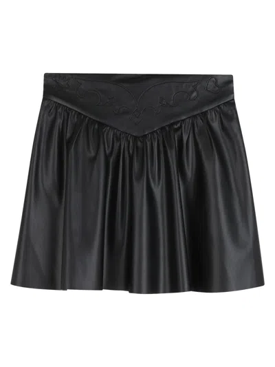Zadig & Voltaire Trendy Mini Skirt For Girls In Black