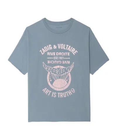 Zadig & Voltaire T-shirt Berry In Gray