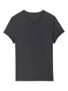 Zadig & Voltaire Tunisien Monastir Button-fastening Graphic-print T-shirt In Black
