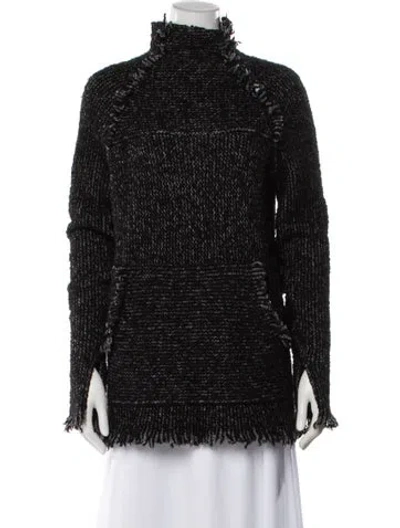 Pre-owned Zadig & Voltaire Turtleneck Sweater In Black