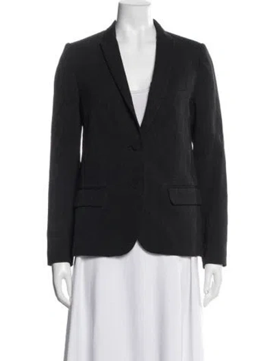 Pre-owned Zadig & Voltaire Tweed Pattern Blazer In Blue