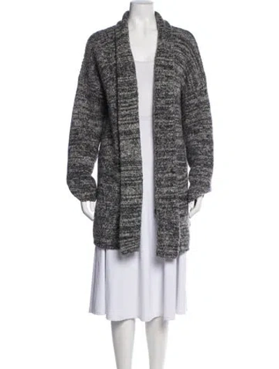 Pre-owned Zadig & Voltaire Tweed Pattern Coat In Gray
