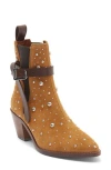 Zadig & Voltaire Womens Heritage Tyler Cecilia C-buckle Suede Heeled Ankle Boots In Brown
