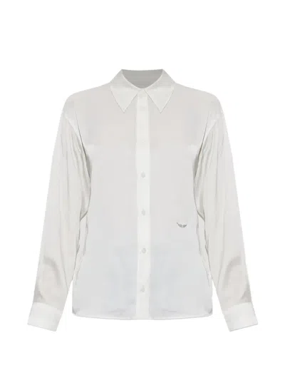 Zadig & Voltaire Tyrica Crystal-embellished Shirt In White