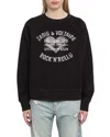 Zadig & Voltaire Upper Pmo Blason Heart Sweatshirt In Black