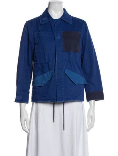 Pre-owned Zadig & Voltaire Utility Jacket In Blue