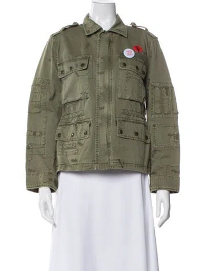 Pre-owned Zadig & Voltaire Utility Jacket In Green