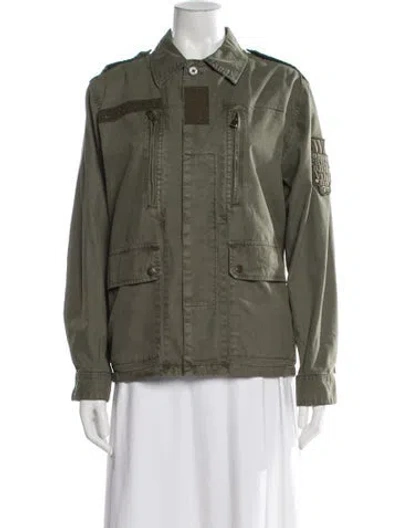 Pre-owned Zadig & Voltaire Utility Jacket In Green