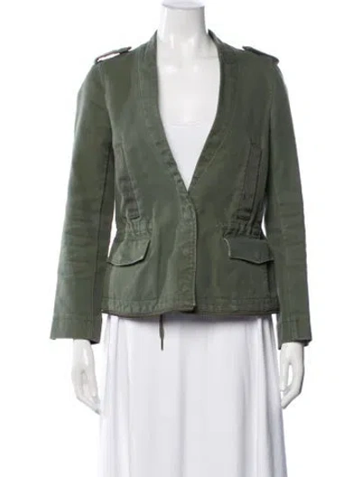 Pre-owned Zadig & Voltaire Utility Jacket In Green