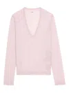 Zadig & Voltaire V-neck Knitted Jumper In Pink