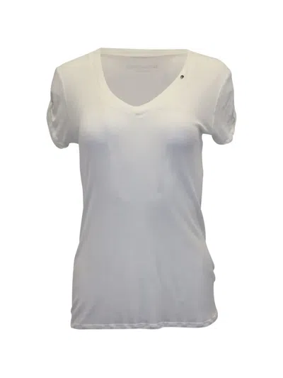 Pre-owned Zadig & Voltaire V-neck Short-sleeve T-shirt In White