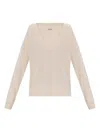Zadig & Voltaire V-neck Sweater In Neutral