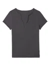 Zadig & Voltaire Tuni Wings Strass Embellished Keyhole Cotton Graphic T-shirt In Black