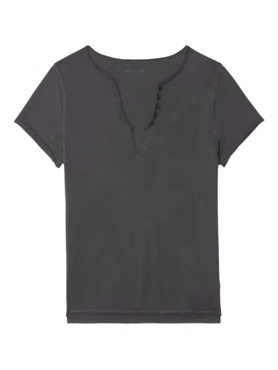 Zadig & Voltaire V-neck T-shirt In Black