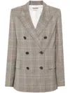 Zadig & Voltaire Vaena Double-breasted Blazer In Grey