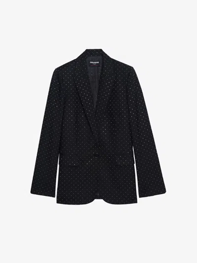 Zadig & Voltaire Valse Blazer In Black