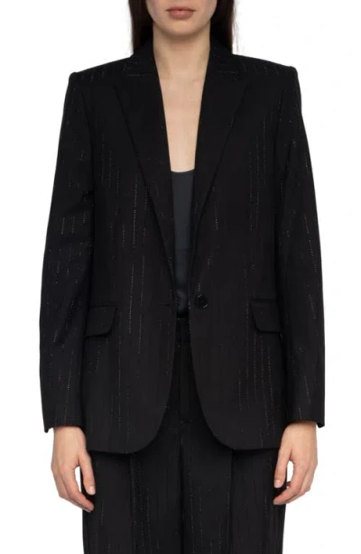 ZADIG & VOLTAIRE ZADIG & VOLTAIRE VALSE METALLIC STRIPE JACKET