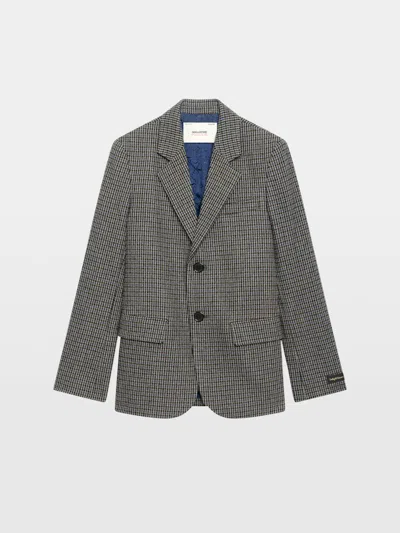 Zadig & Voltaire Vanille Blazer In Gray