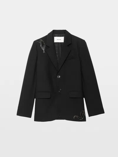 Zadig & Voltaire Vanille Jacket In Black