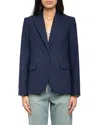 Zadig & Voltaire Vavy Tailleur Blazer In Blue