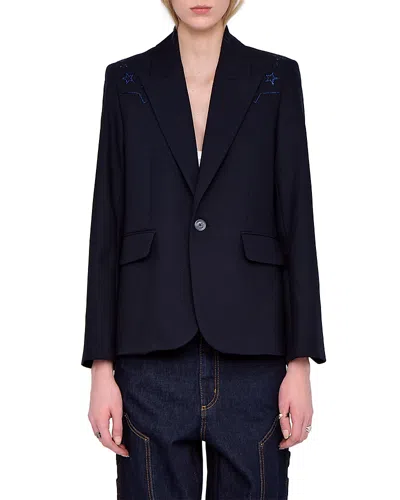 Zadig & Voltaire Vavy Blazer In Blue