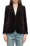Zadig & Voltaire Vavy Cotton Velveteen Blazer In Multi