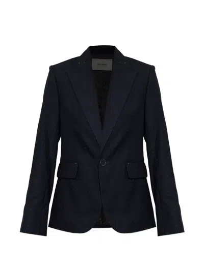 Zadig & Voltaire Vavy Crystal-embellished Blazer In Blue