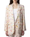 Zadig & Voltaire Vegy Linen Courtney Blazer In Multi