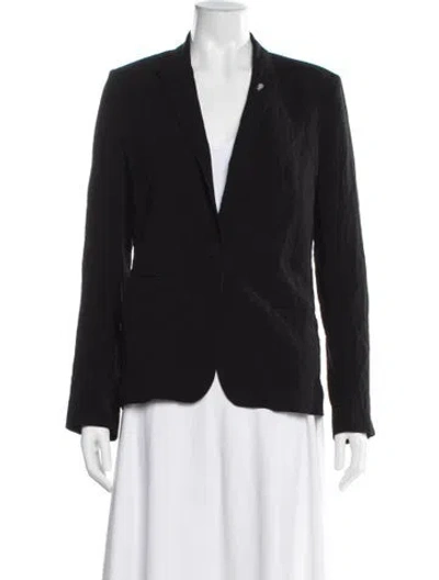 Pre-owned Zadig & Voltaire Velvet Blazer In Black