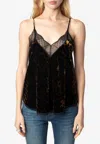 Zadig & Voltaire Velvet Christy Leopard Print Camisole Top