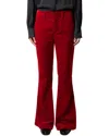 Zadig & Voltaire Prevy Trousers In Red