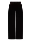 Zadig & Voltaire Wide-leg Velvet Trousers In Black