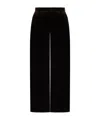 Zadig & Voltaire Wide-leg Velvet Trousers In Black