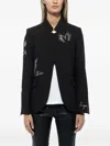 Zadig & Voltaire Chic Open Silhouette Long Sleeve Jacket In Black