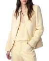Zadig & Voltaire Very Lin Star Collar Blazer In Cedra
