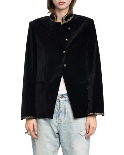 ZADIG & VOLTAIRE VERYSA VELVET BLAZER